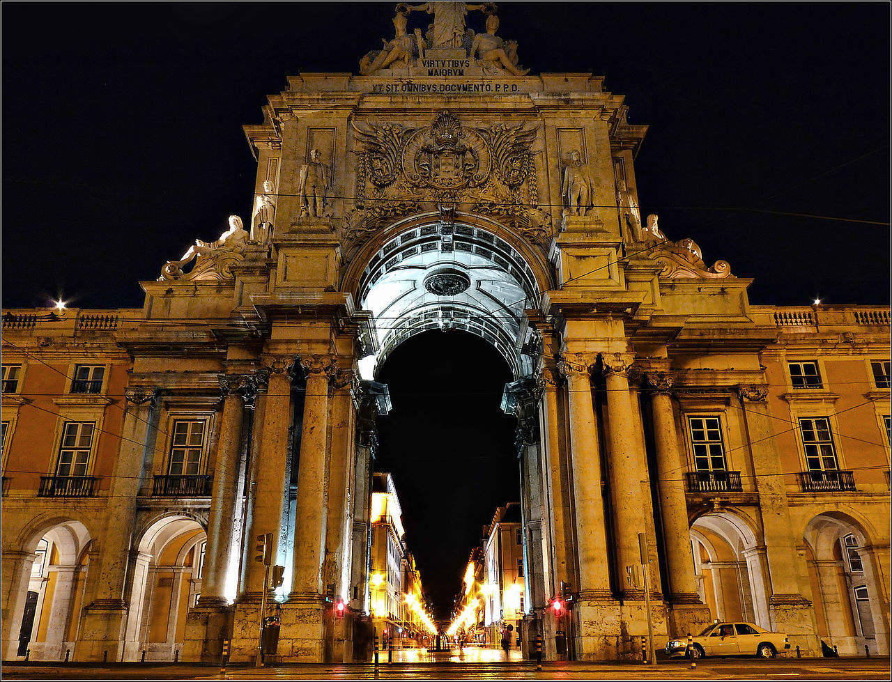 Arco da Rua Augusta by Night Chiado