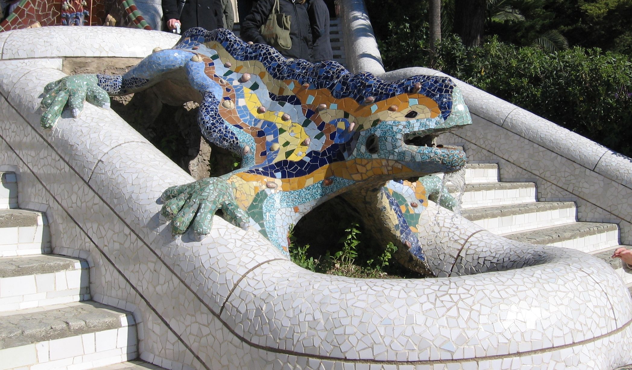 Park Guell salamander staircase
