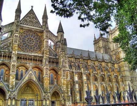 Westminster Abbey nord side colored