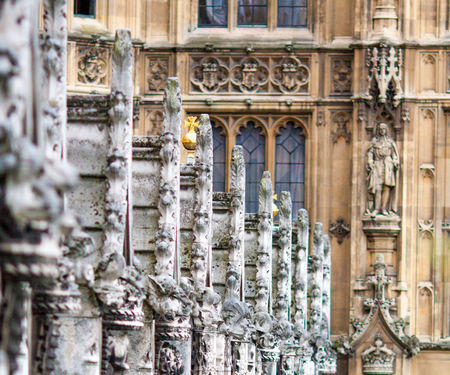 Westminster Palace Facade Goblins and Lamps